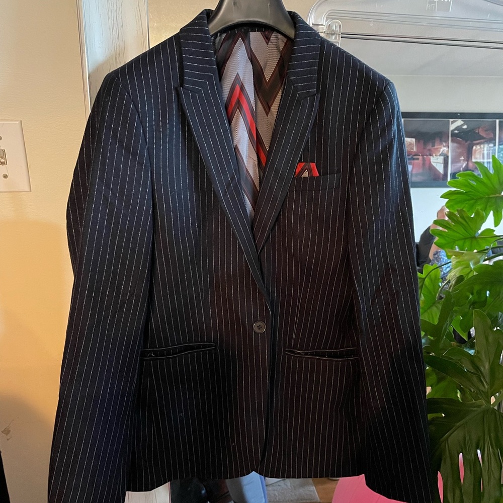 PINSTRIPE ASOS WOOL - Picture 2 of 2